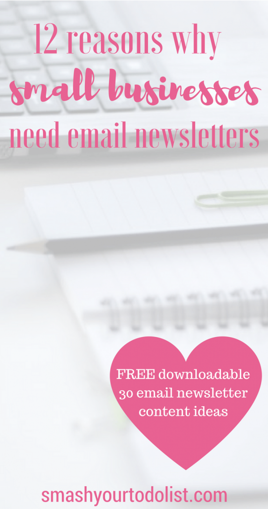 reasons why every small business should have an email newsletter